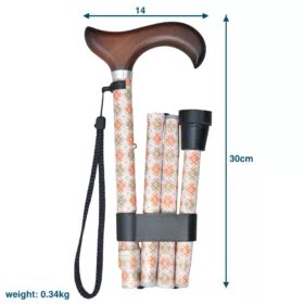 安全性和耐用性極佳輕量級鋁合金折疊手杖/老人拐杖/登山杖/時尚設計高貴典雅
