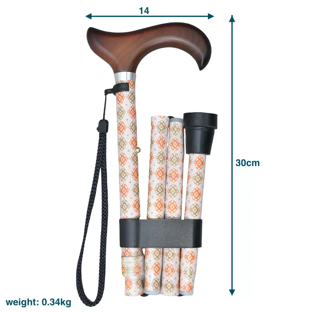 安全性和耐用性極佳輕量級鋁合金折疊手杖/老人拐杖/登山杖/時尚設計高貴典雅
