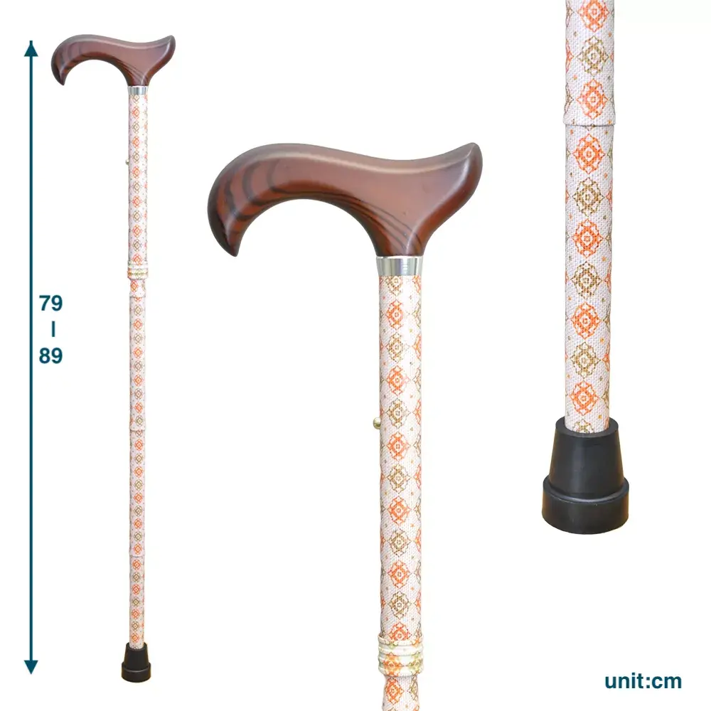 安全性和耐用性極佳輕量級鋁合金折疊手杖/老人拐杖/登山杖/時尚設計高貴典雅